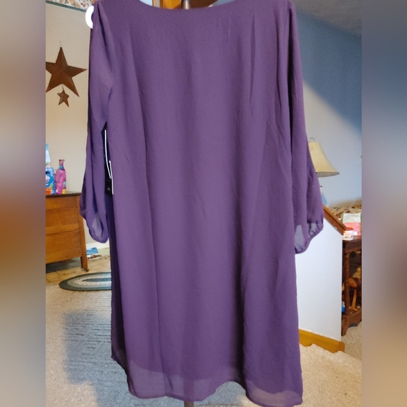 Lulus Shifting Dears Plum Dress Sz.Med NWT - Picture 7 of 10